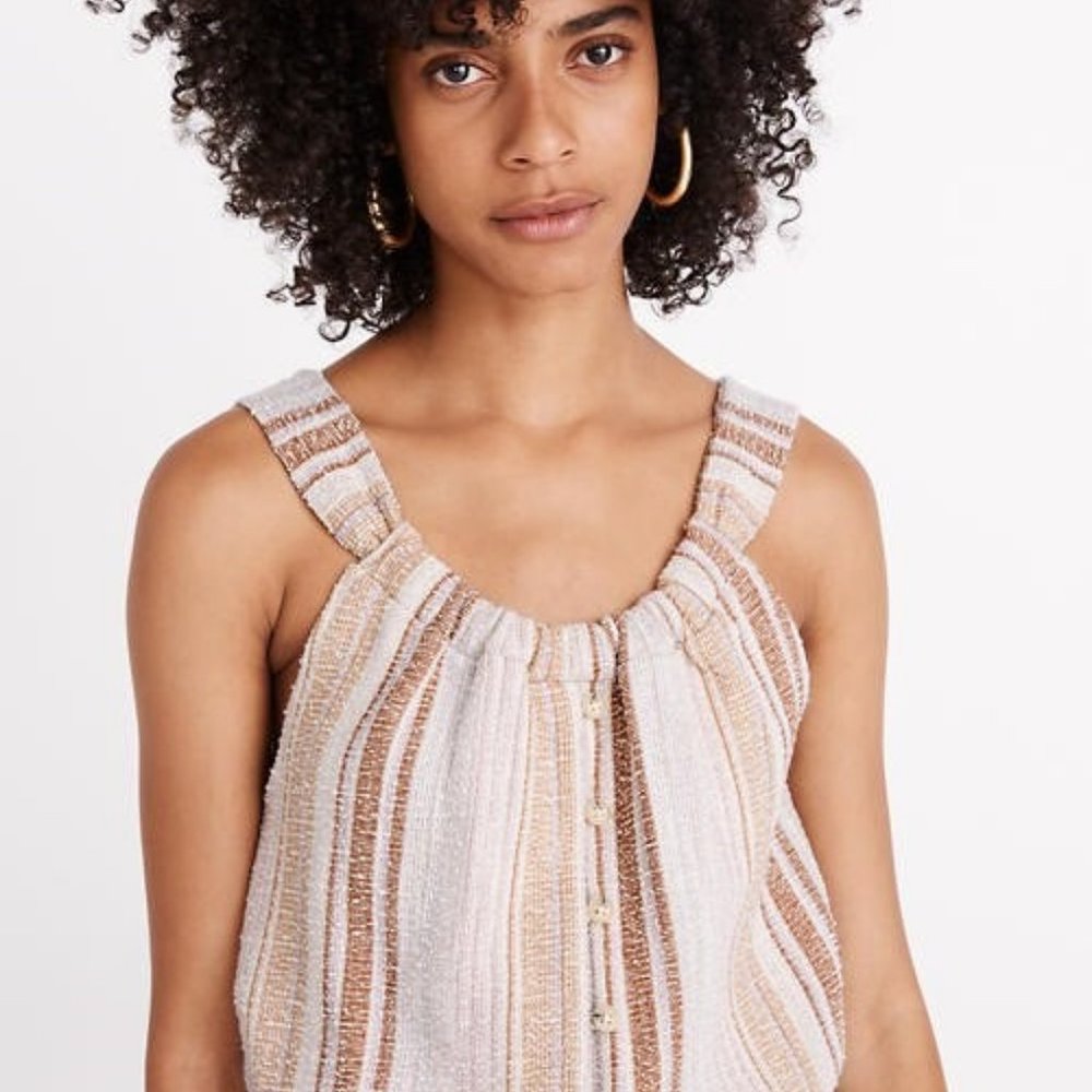 NWT MADEWELL Texture & Thread Tank